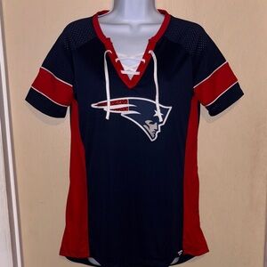 Fanatics: Patriots Julian Edelman Lace Up Jersey Top
